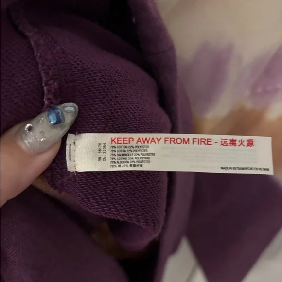 Free People FP Movement Ombre Metti Crew Neck Sweatshirt Large - Picture 4 of 5